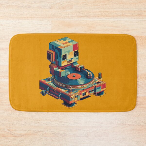 Item preview, Cute robot DJ with record player designed and sold by drizzd.