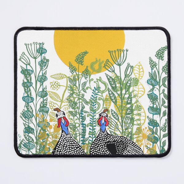Item preview, Guinea Hens in the meadow designed and sold by printsbyMJEllis.