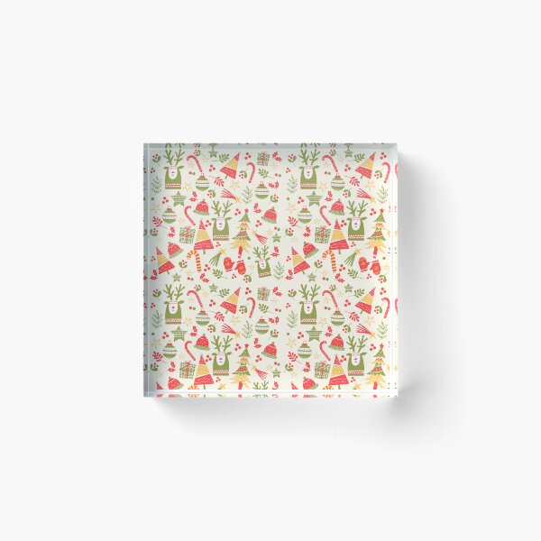 Item preview, Christmas Symbol Pattern in Rustic Textured Style designed and sold by ElizabethCoelho.