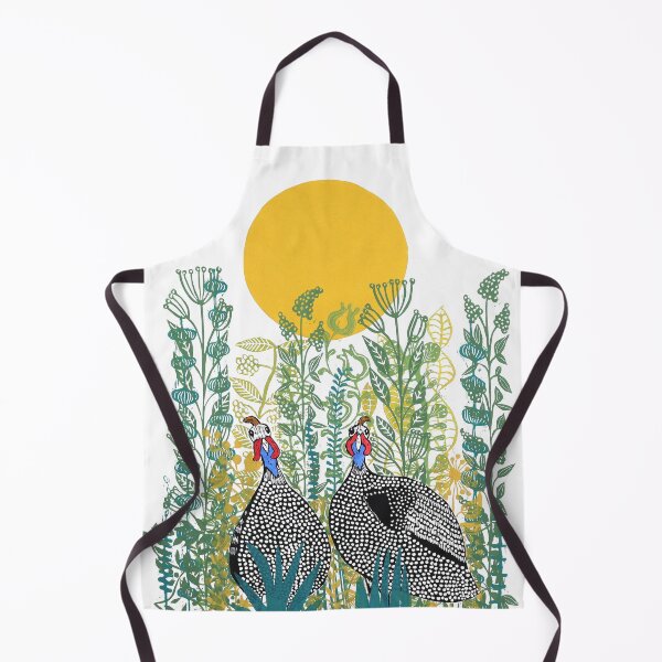 Item preview, Guinea Hens in the meadow designed and sold by printsbyMJEllis.