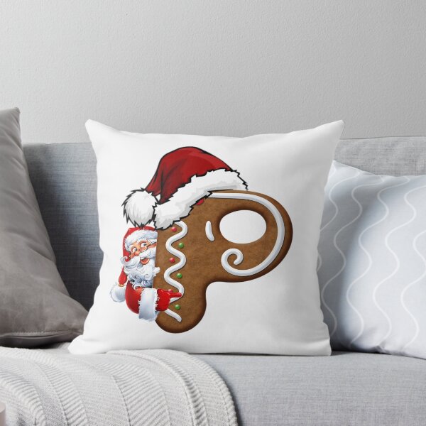 Item preview, Santa Gingerbread Letter P Christmas Cookie Alphabet Design designed and sold by Pandastore14.