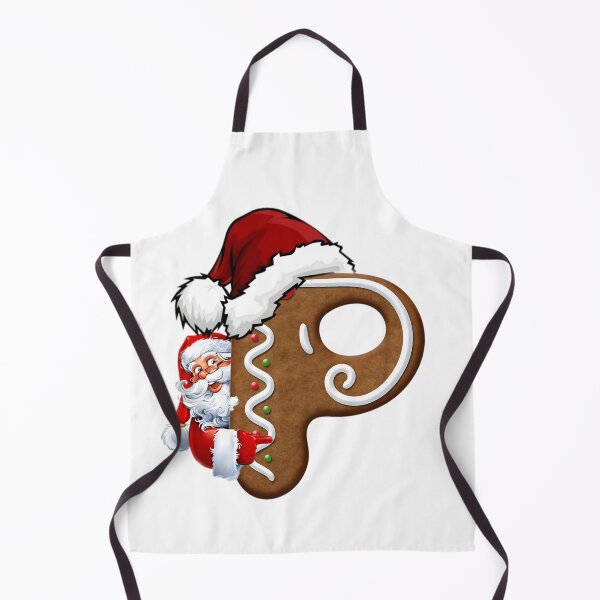 Item preview, Santa Gingerbread Letter P Christmas Cookie Alphabet Design designed and sold by Pandastore14.