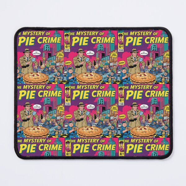 Item preview, Detective Pie Crime Retro Comic Book Cover Pop Art designed and sold by VibranPalette.