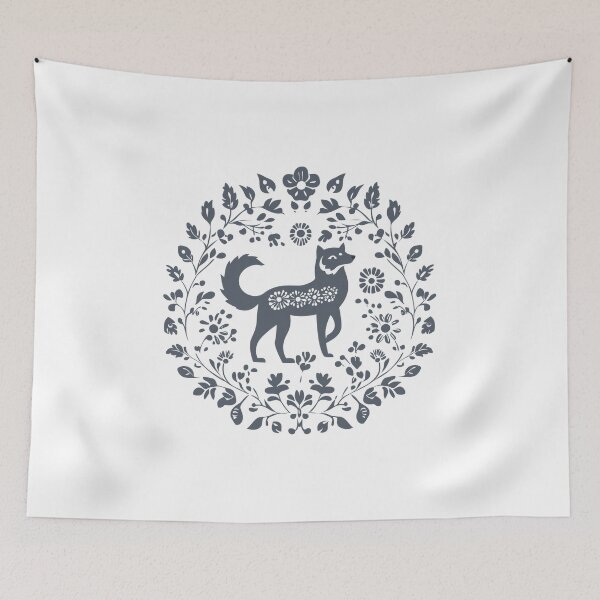 Item preview, Scandinavian folk art, Christmas Wolf designed and sold by xiao xuans.