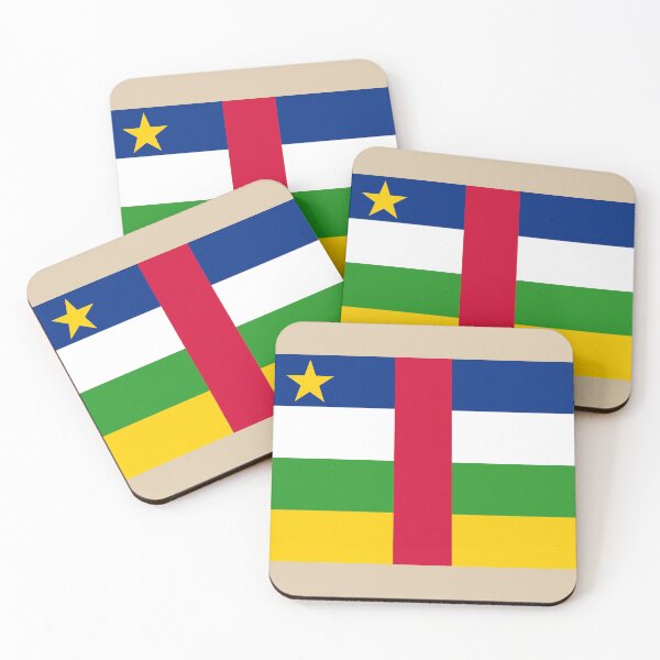 Item preview, Central African Republic Flag – Star of Unity and Harmony Design designed and sold by Dany05117671.