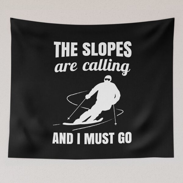 Item preview, Skiing: The Slopes are Calling and I Must Go designed and sold by EstelleStar.