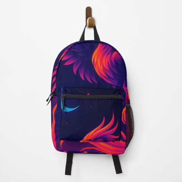 Item preview, Neon Phoenix in Flight – Vaporwave Fire Bird Art designed and sold by GolabMagic.