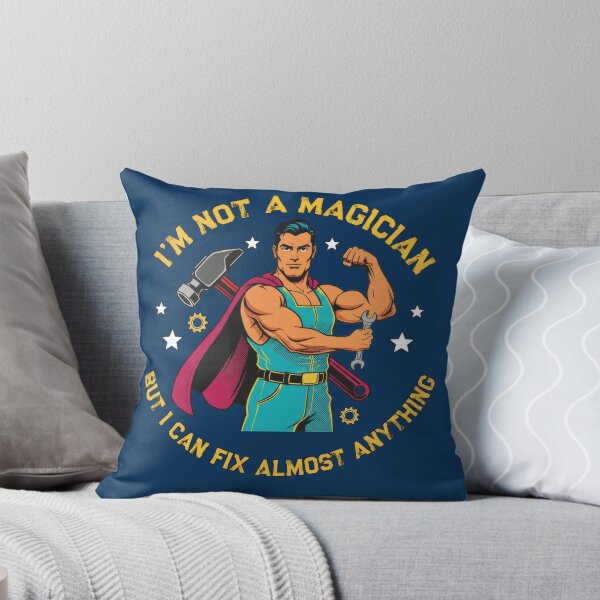 Item preview, I’m Not a Magician But I Can Fix Almost Anything – Handyman Quote designed and sold by TextMood.