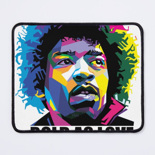 Item preview, Bold As Love Vibrant Multicolor Hendrix Psychedelic Music Poster designed and sold by NoraDRoss.