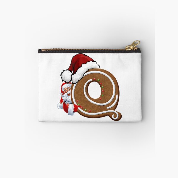 Item preview, Santa Gingerbread Letter Q Christmas Cookie Alphabet Design designed and sold by Pandastore14.
