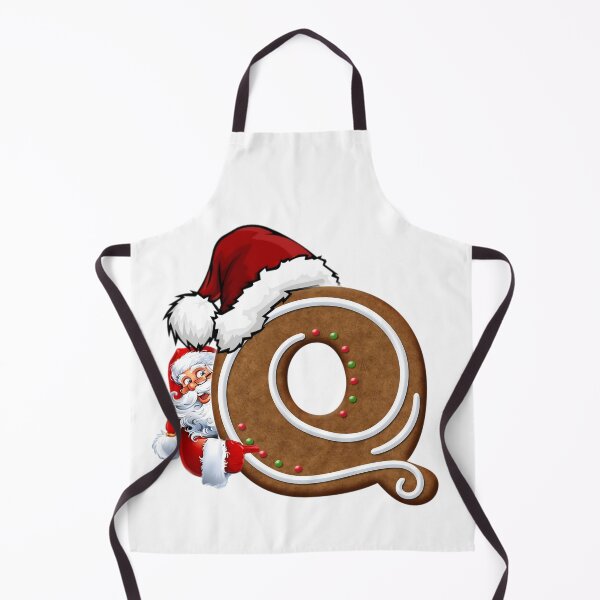 Item preview, Santa Gingerbread Letter Q Christmas Cookie Alphabet Design designed and sold by Pandastore14.
