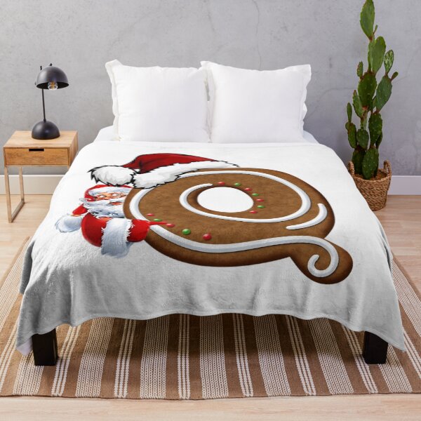 Item preview, Santa Gingerbread Letter Q Christmas Cookie Alphabet Design designed and sold by Pandastore14.