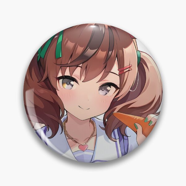 Item preview, Nice Nature Uma Musume Pretty Derby Kawaii Anime Girl Carrot School Charm designed and sold by Raslbazola.