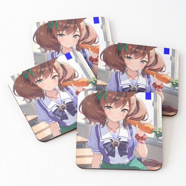 Item preview, Nice Nature Uma Musume Pretty Derby Kawaii Anime Girl Carrot School Charm designed and sold by Raslbazola.