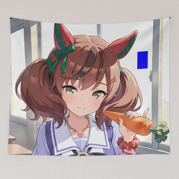 Item preview, Nice Nature Uma Musume Pretty Derby Kawaii Anime Girl Carrot School Charm designed and sold by Raslbazola.