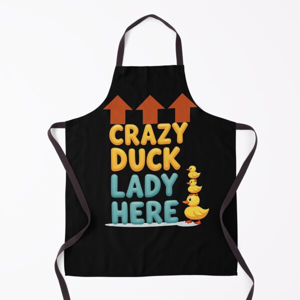 Item preview, Crazy Duck Lady Here Funny Duck Lover designed and sold by rustyroofco.