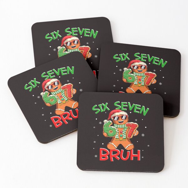 Item preview, Six Seven Bruh Gingerbread Scene With Fun Holiday Energy designed and sold by ImeldaSparks.