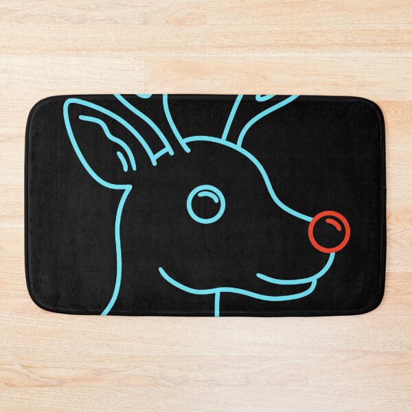 Item preview, Neon Rudolph Outline – Minimal Christmas Reindeer designed and sold by Kewessthetic.