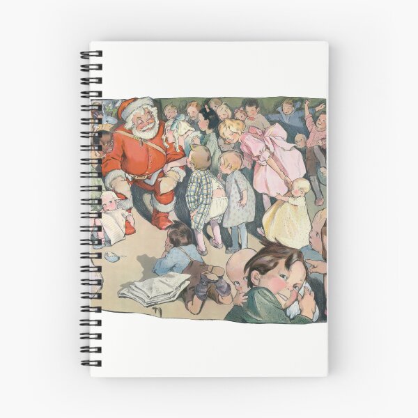 Item preview, Santa Claus and Children. Vintage Christmas Illustration designed and sold by Filologica.