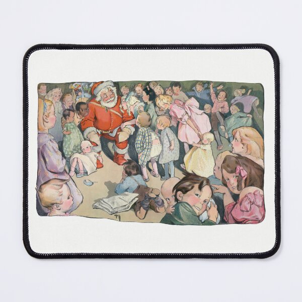 Item preview, Santa Claus and Children. Vintage Christmas Illustration designed and sold by Filologica.