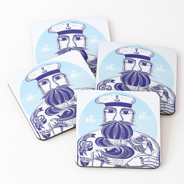 Item preview, Sailor, ships and tattoos designed and sold by printsbyMJEllis.