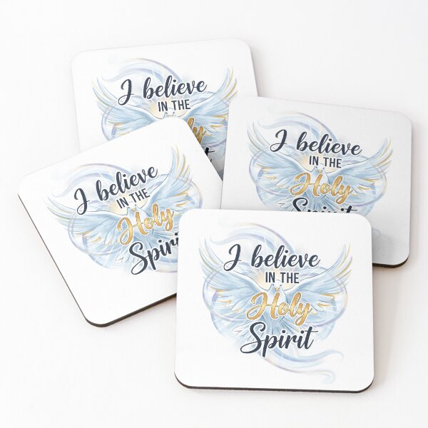 Item preview, I Believe in the Holy Spirit Dove Christian Art Design. designed and sold by loveandlightrb.