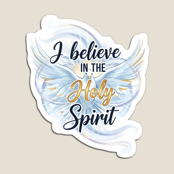 Item preview, I Believe in the Holy Spirit Dove Christian Art Design. designed and sold by loveandlightrb.