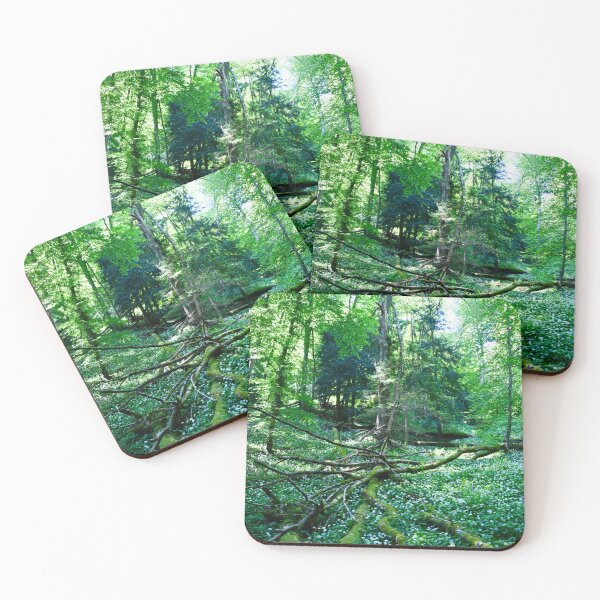 Item preview, Swiss primeval forest in the Jura Mountains – Green chaos of nature / Swiss Artwork Photography designed and sold by Raphael Wolf.