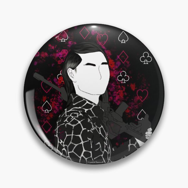 Artikelvorschau, Niragi Alice in Borderland regnet Kartenschilder Splatter schwarz und weiß entworfen und verkauft von Lemonshaaark.