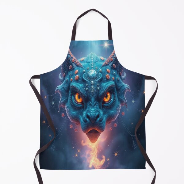 Item preview, Cosmic Dragon Spirit – Blue Flame & Celestial Power in a mystical dance of light & fantasy designed and sold by FotoworldEdel.