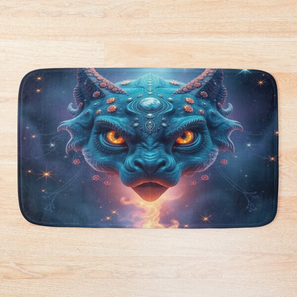 Item preview, Cosmic Dragon Spirit – Blue Flame & Celestial Power in a mystical dance of light & fantasy designed and sold by FotoworldEdel.