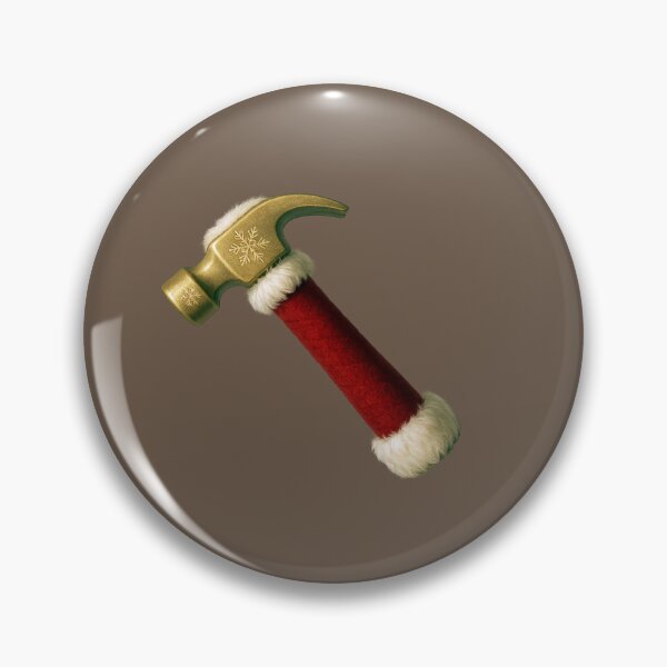 Item preview, Festive Santa Hammer – Christmas Workshop Tool Art designed and sold by BROHLine Studio.