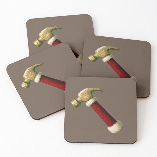 Item preview, Festive Santa Hammer – Christmas Workshop Tool Art designed and sold by BROHLine Studio.
