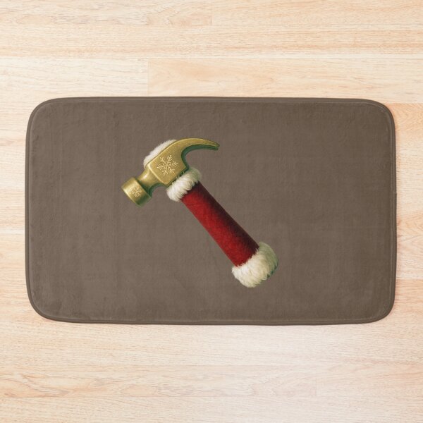 Item preview, Festive Santa Hammer – Christmas Workshop Tool Art designed and sold by BROHLine Studio.