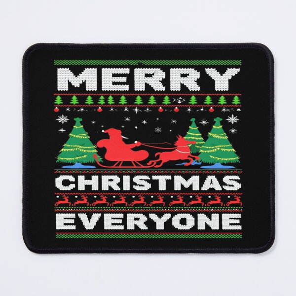 Item preview, Merry Christmas Sweater Design – Festive Knit Pattern with Santa, Trees & Reindeer designed and sold by Bright Nest Studio.
