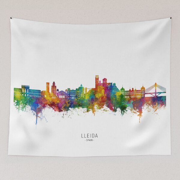 Item preview, Lleida Spain Skyline designed and sold by ArtPrints.