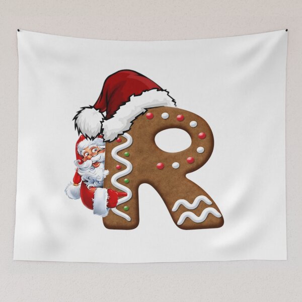 Item preview, Santa Gingerbread Letter R Christmas Cookie Alphabet Design designed and sold by Pandastore14.