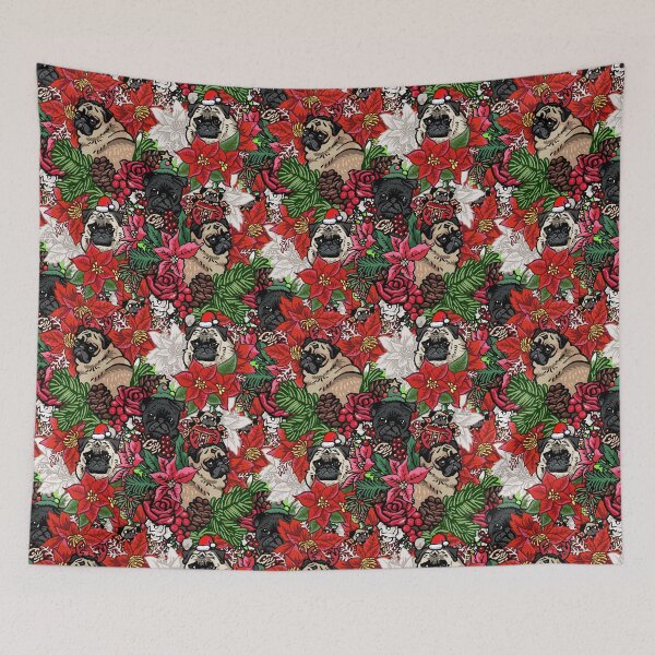 Item preview, Because Xmas Pug  designed and sold by Huebucket.