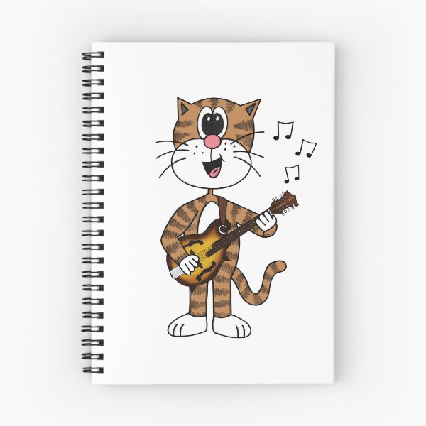 Item preview, Cat Playing Mandolin, Mandolinist Folk Musician Music Teacher designed and sold by doodlerob.