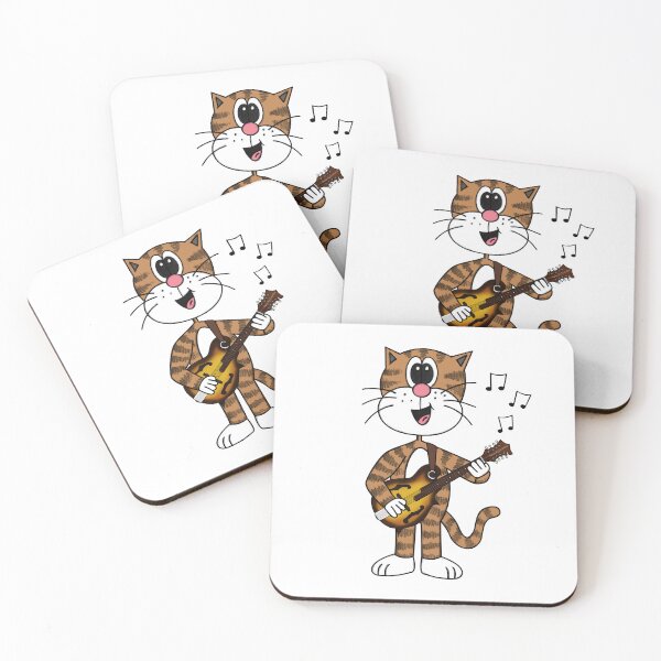 Item preview, Cat Playing Mandolin, Mandolinist Folk Musician Music Teacher designed and sold by doodlerob.