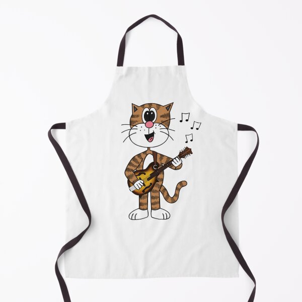 Item preview, Cat Playing Mandolin, Mandolinist Folk Musician Music Teacher designed and sold by doodlerob.