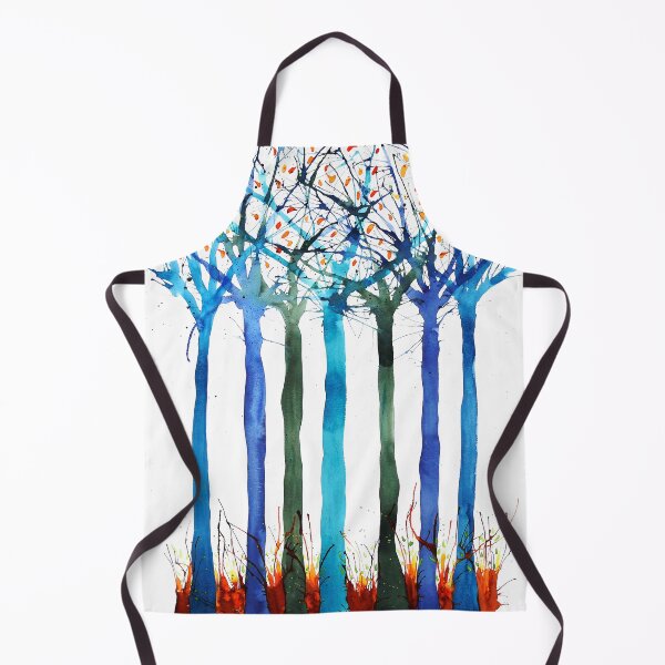 Item preview, The Blue Season, trees designed and sold by printsbyMJEllis.