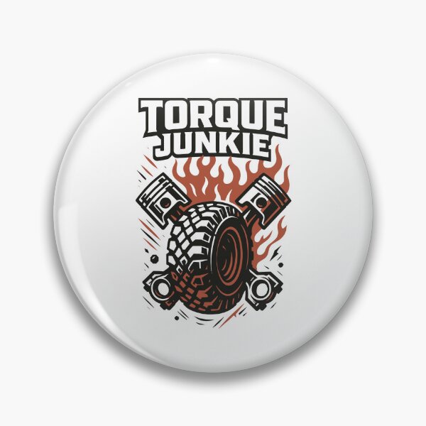 Item preview, Torque Junkie – Flaming Pistons & Off-Road Tire Engine Power designed and sold by SnappyPNG.
