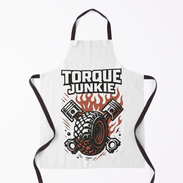 Item preview, Torque Junkie – Flaming Pistons & Off-Road Tire Engine Power designed and sold by SnappyPNG.