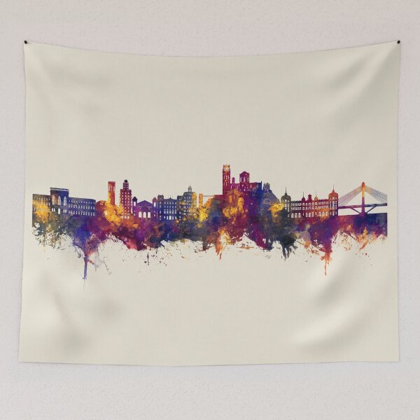 Item preview, Lleida Spain Skyline designed and sold by ArtPrints.