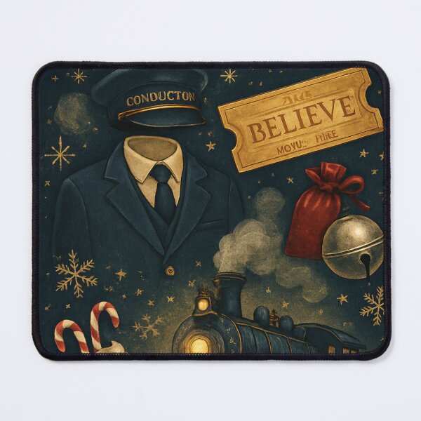 Item preview, North Pole Polar Express Christmas Train Conductor designed and sold by JediKittenWars.