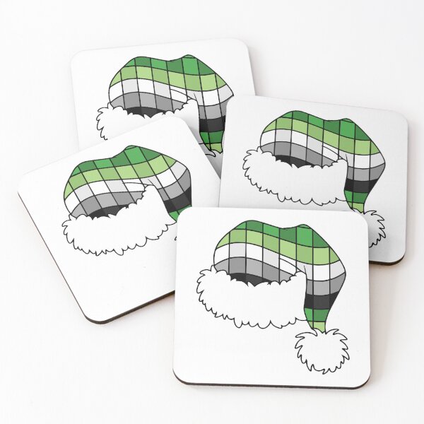 Item preview, Aromantic Pride Santa Hat – Aro Christmas LGBTQ designed and sold by Cannaxes Studio.