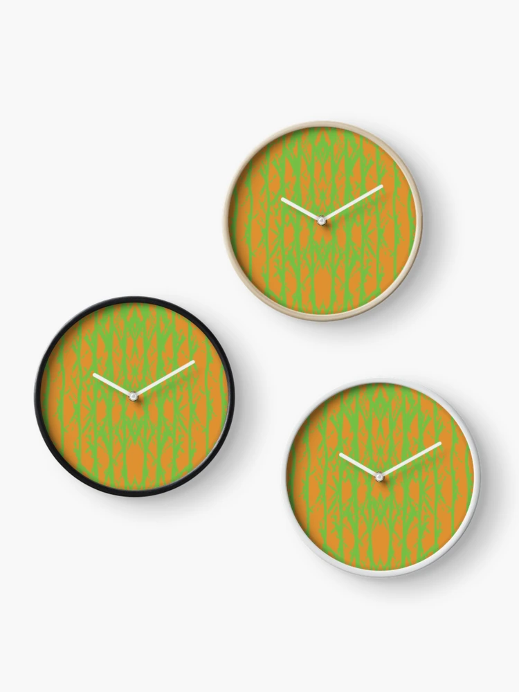 Thumbnail 3 of 4, Clock, Rake Three Reversed, Abstract Rake Pattern designed and sold by CharlottePlaceArt.
