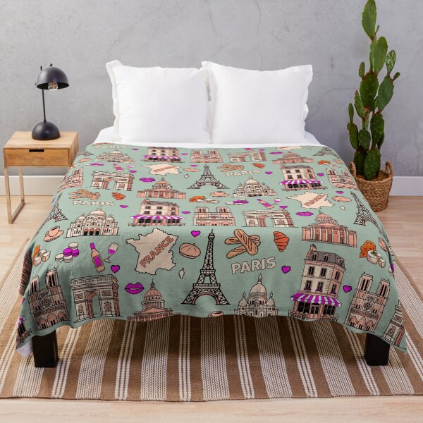 Item preview, Paris Aesthetic Landmarks & French Culture Illustration designed and sold by mashmosh.