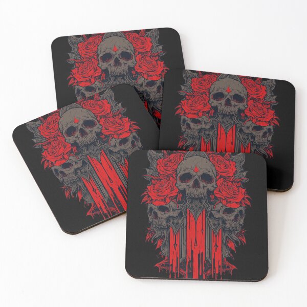 Item preview, Crimson Skulls & Roses designed and sold by FantasyPrintVM.